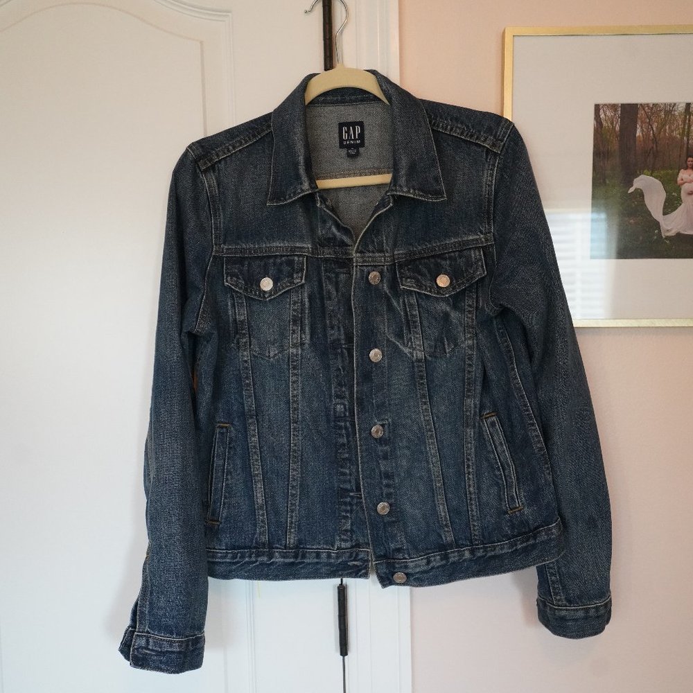 GAP Icon Denim Jacket saddle blue